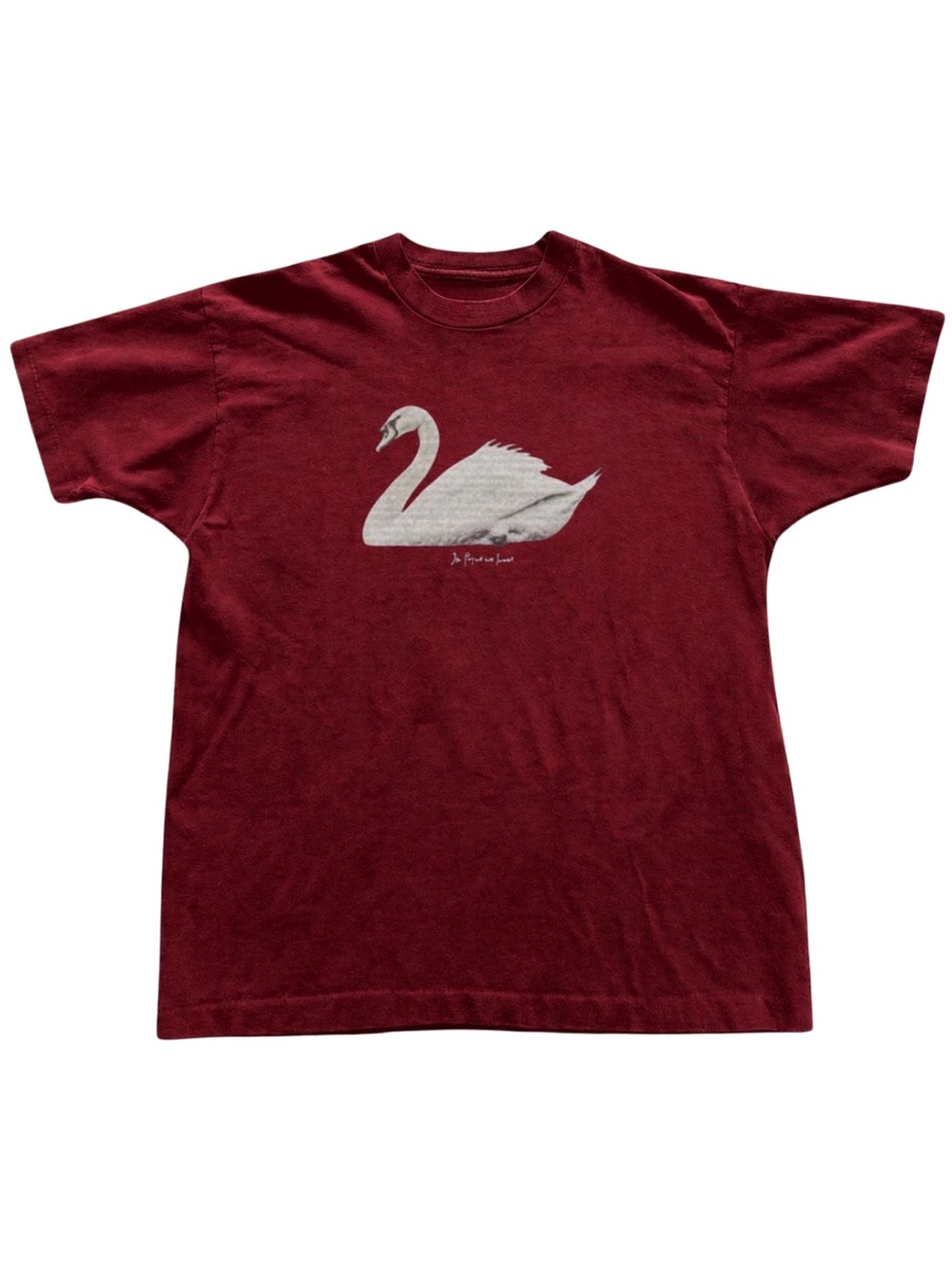 Gildan Burgundy Swan Graphic Tee